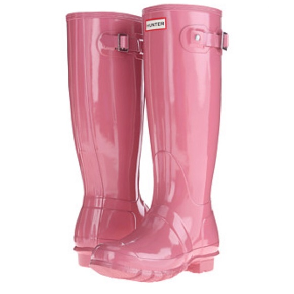 Hunter Shoes - Hunter Pink Rhodonite Glossy Rain Boots